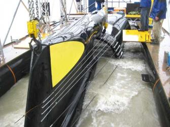 16.6.2010 Strom Boje 2 unversehrt nach dem Hochwasser 16.6.2010 Strom Boje 2 unversehrt nach dem Hochwasser